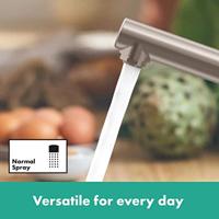 Hansgrohe Zesis M33 ééngreeps keukenmengkraan 150 LowPressure 1jet, rvs look - thumbnail