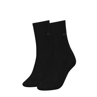 Calvin Klein Dames Sokken Classic 2-pack Zwart-One Size (37-41)