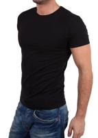 Garage Semi Bodyfit T-shirt R-neck Basic T-shirts Black - thumbnail
