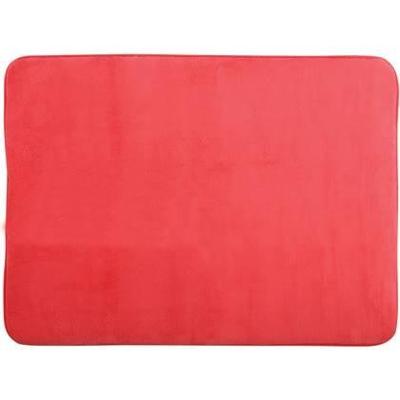 MSV Badkamerkleedje|badmat voor op de vloer - rood - 50 x 70 cm