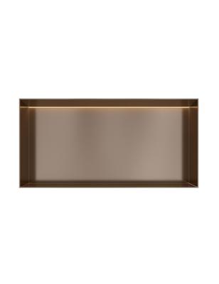 Hotbath &MORE Inbouwnis 30x60x10cm frameless + LED Tuscan Bronze Hotbath &MORE Inbouwnis 30x60x10cm frameless + LED Tuscan Bronze