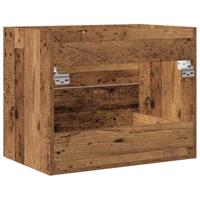 Wastafelmeubel 60x38,5x48 cm spaanplaat oud hout - thumbnail