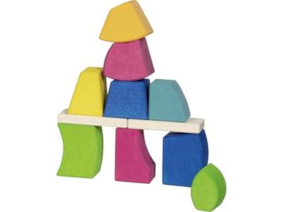 Goki houten bouwstenen creo, 14dlg.