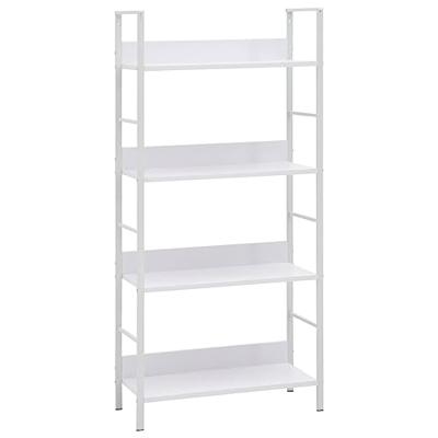 Boekenkast met 4 schappen 60x27,6x124,5 cm bewerkt hout wit