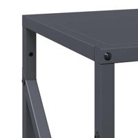 Brandhoutrek 34x25x100 cm koudgewalst staal antracietkleurig - thumbnail