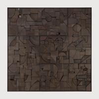 Ethnicraft Wandpaneel 'Bricks' Teakhout, 100 x 100cm, kleur Donkerbruin - thumbnail