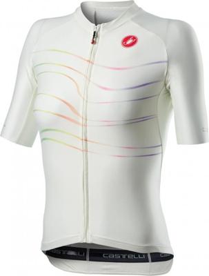 Castelli Aero Pro W FZ SS shirt turquoise dames L Castelli Aero Pro W FZ SS shirt turquoise dames L