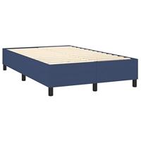 Boxspring met matras stof blauw 120x200 cm - thumbnail
