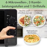 Clatronic MWG 792 Magnetron Zwart 700 W Grillfunctie, Timerfunctie - thumbnail