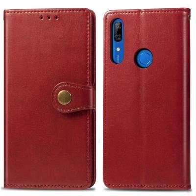 Retro effen kleur lederen gesp mobiele telefoon bescherming lederen draagtas met Lanyard & fotolijstjes & kaartsleuf & portemonnee & beugel functie vo