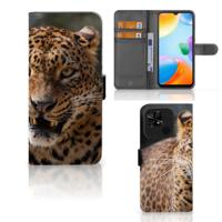 Xiaomi Redmi 10C | Telefoonhoesje | Met pasjeshouder | Luipaard - thumbnail