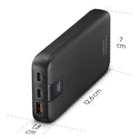 Hama power pack pd 10 10000mah 3 uitgangen: 2x usb-c 1x usb-a antraciet - thumbnail