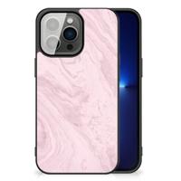 iPhone 13 Pro Marmeren Print Telefoonhoesje Marble Pink - Origineel Cadeau Vriendin - thumbnail