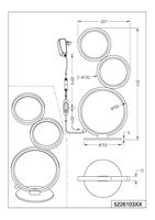 Trio TafellampRondo mat zwart - 522610332 - thumbnail
