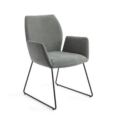 Jesper Home Misaki eetkamerstoel Breezy Blue slide black