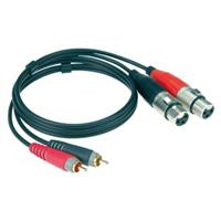 Klotz AT-CF0200 verloopkabel 2x RCA - 2x XLR 3p female 2 meter - thumbnail
