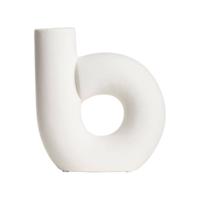 Gusta Vaas-B Vorm 14,4x5,2x15,4Cm Off White - thumbnail