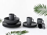 Creatable Serviesset Leisteen Black (16-delig combi-servies) - thumbnail