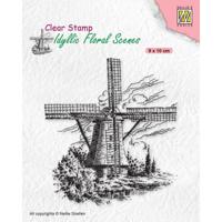 Nellie's Choice • idyllic floral scenes clear stempel windmill - thumbnail