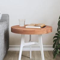 Tafelblad rond 40x4 cm massief beukenhout - thumbnail