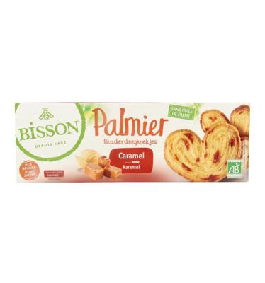 Palmier bladerdeegkoek caramel bio 100 Gram