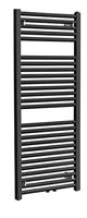 Radiator Wiesbaden Elara 118,5x45 cm Midden-Onder Aansluiting Mat Zwart (538 Watt) - thumbnail