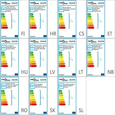 VidaXL Lamp met kristallen bladeren van acryl voor 5x e14 wit/groen