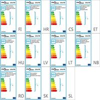 VidaXL Lamp met kristallen bladeren van acryl voor 5x e14 wit/groen - thumbnail
