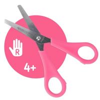 Basic Westcott kinderschaar ronde punt roze - thumbnail