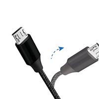 USB 2.0 aansluitkabel, USB (type A) naar micro-USB zwart, 1 m - thumbnail
