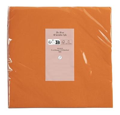 Attitude Tafelkleed 40 magnetronservetten 38 x 38 cm Oranje