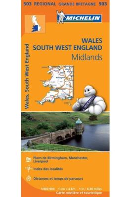 Michelin Wegenkaart 503 Wales, Engeland Zuidwest Midlands (Paperback) Michelin Wegenkaart 503 Wales, Engeland Zuidwest Midlands (Paperback)