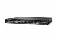 Cisco Catalyst 3650-48FS-S Netwerkschakelaar, 48 GbE PoE+ poorten, 4 1G uplinks, 1025WAC voeding, 1 HE, IP-basis functionaliteit, uitgebreide beperkte levenslange garantie (WS-C3650-48FS-S) - thumbnail