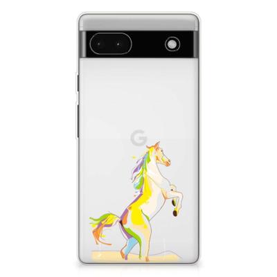 Google Pixel 6A Telefoonhoesje met Naam Horse Color Google Pixel 6A Telefoonhoesje met Naam Horse Color