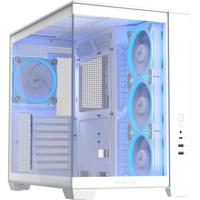 ASUS a32 plus midi tower behuizing (wit | 2x usb-a | 1x usb-c | rgb | tempered glass) - thumbnail