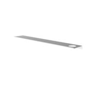 Hotbath &More Planchet 80 cm inclusief bevestigings rails met 1 uitsparing voor een zeepdispenser of beker Mat wit - thumbnail