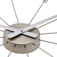 NeXtime NE-2610ZI Wandklok Dia. 58 Cm, Metaal, Zilver, 'Plug Inn' - thumbnail