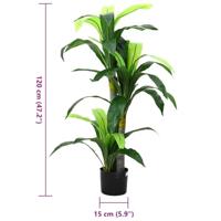 Kunstboom Dracaena 36 bladeren 120 cm groen - thumbnail
