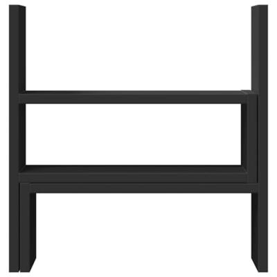 Bureau organiser 40x17x41 cm bewerkt hout zwart