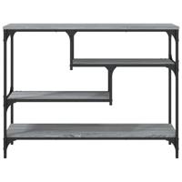 Wandtafel 100x30x75 cm bewerkt hout grijs sonoma eikenkleurig - thumbnail
