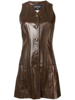 Chanel Pre-Owned CC Logos Sleeveless Onepiece - Brown - thumbnail