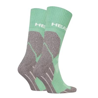 HEAD Wandelsokken All Climates Hiking Crew 2-pack Licht Groen-43/46 HEAD Wandelsokken All Climates Hiking Crew 2-pack Licht Groen-43/46