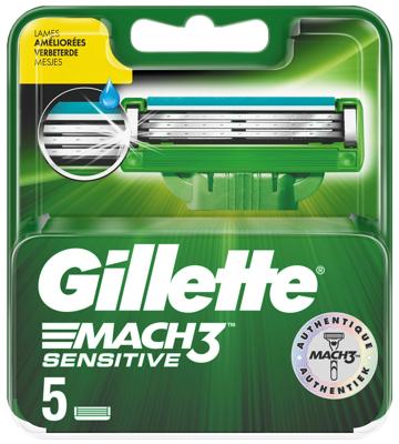 Gillette Mach3 Sensitive Power Scheermesjes 5 stuks