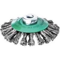 Lessmann Staaldraadborstel | d. 115 mm M14 draaddikte 0,5 mm | RVS 12 mm | 15000 min-¹ | 1 stuk - 472857WZ 472857WZ - thumbnail