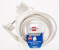 Brennenstuhl hoogwaardige kunststof-verlengkabel | met platte stekker | 5 meter | wit - 1161820225 - thumbnail