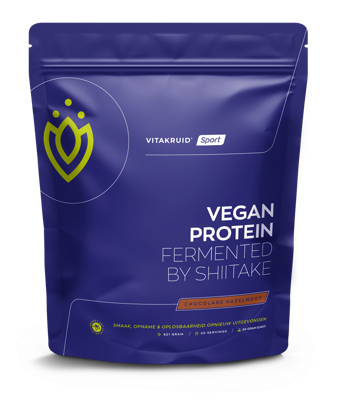 Vitakruid Vegan protein fermented by shiitake chocolade 921 Gram