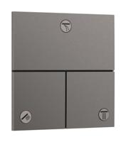 Hansgrohe ShowerSelect Comfort E stopkraan inbouw voor 3 functies, Brushed Black Chrome - thumbnail