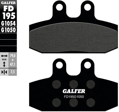 GALFER bremsbelag "fd195" brake pad fd195 g1050 organic scooter