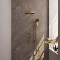 Gold Carving thermostatische inbouw regendouche SET met 30 cm douchekop en 3-standen handdouche - thumbnail