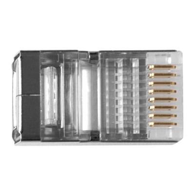 ACT TD108B RJ45 (8P/8C) Afgeschermde Modulaire Connector | Ronde Kabel | Masssieve Aders | 25 stuks